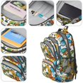 thumbnail image 4 of Butterfly Colorful Insect Pattern Cute School Backpack Bag with Padded Back and Adjustable Shoulder Straps 16.9 X 12.6 X 5.9 Inches, 4 of 5