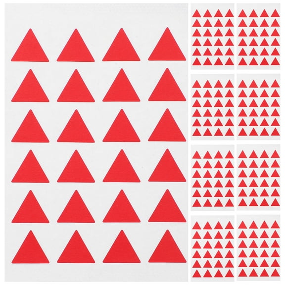 SHINYPASING Triangle Stickers 288Pcs 0.63X0.55X0.04In