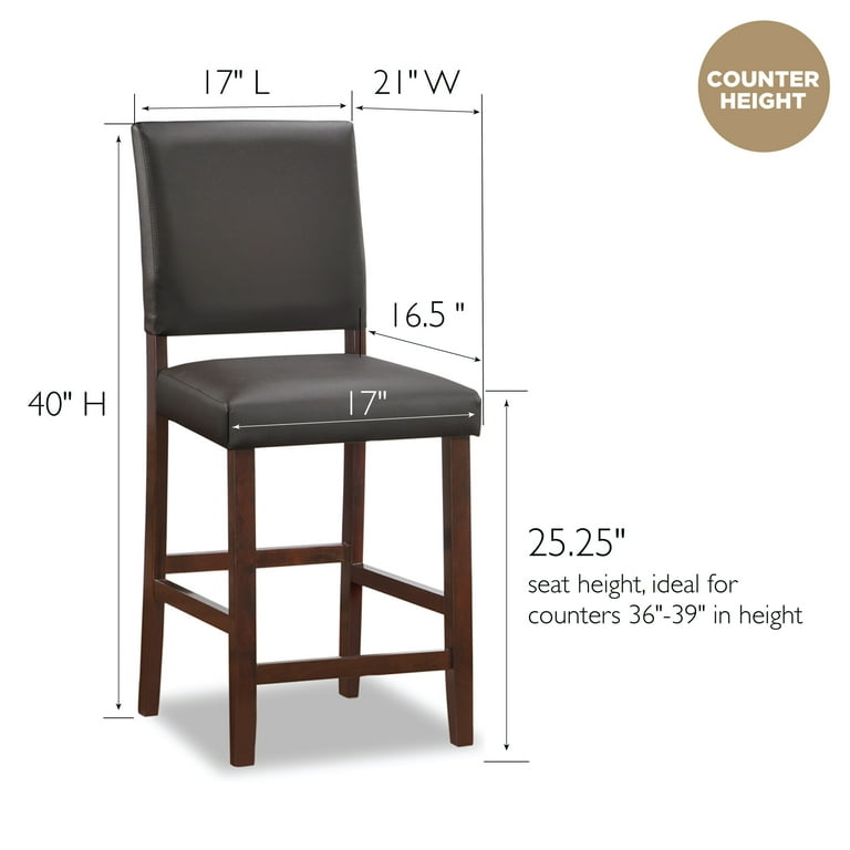 Leick upholstered back online counter height barstool
