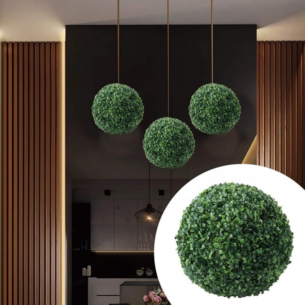Buy Artificial Plant Topiary Ball Green Grass Decorative Balls Round