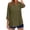 01 Army Green, variant on Womens T Shirts Collared V Neck 3/4 Sleeve Shirts Business Casual Tops Loose Work Blouses