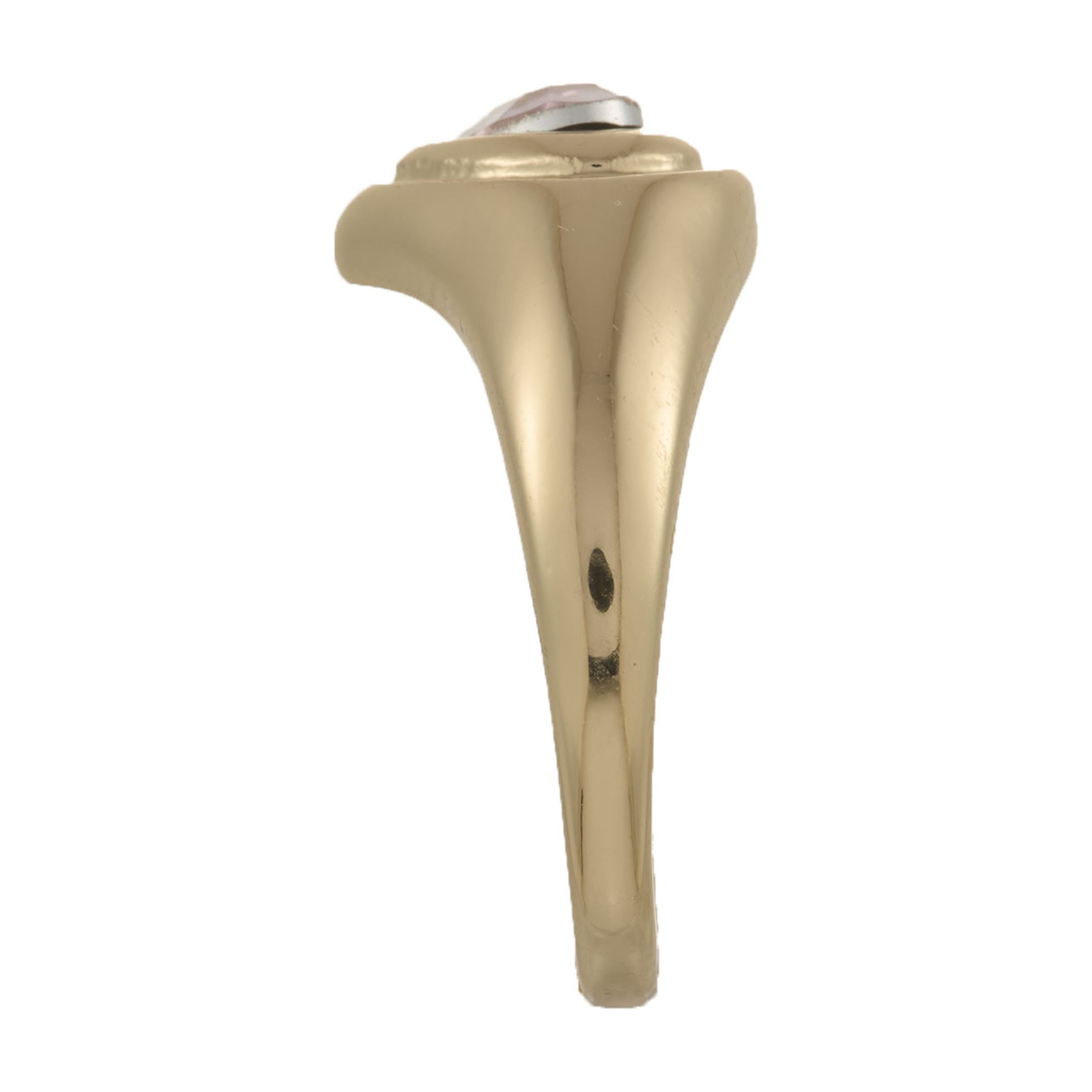Bella by Thorne Cute Heart Signet Adult Ring, Gold/Pink- 7, (Unisex)