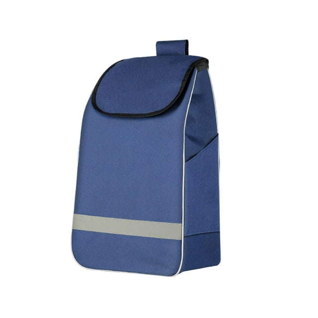 Bolsa de repuesto para carrito de compras plegable, organizador de almacenamiento, carrito de compras, carrito de uso general para el hogar, camping Azul