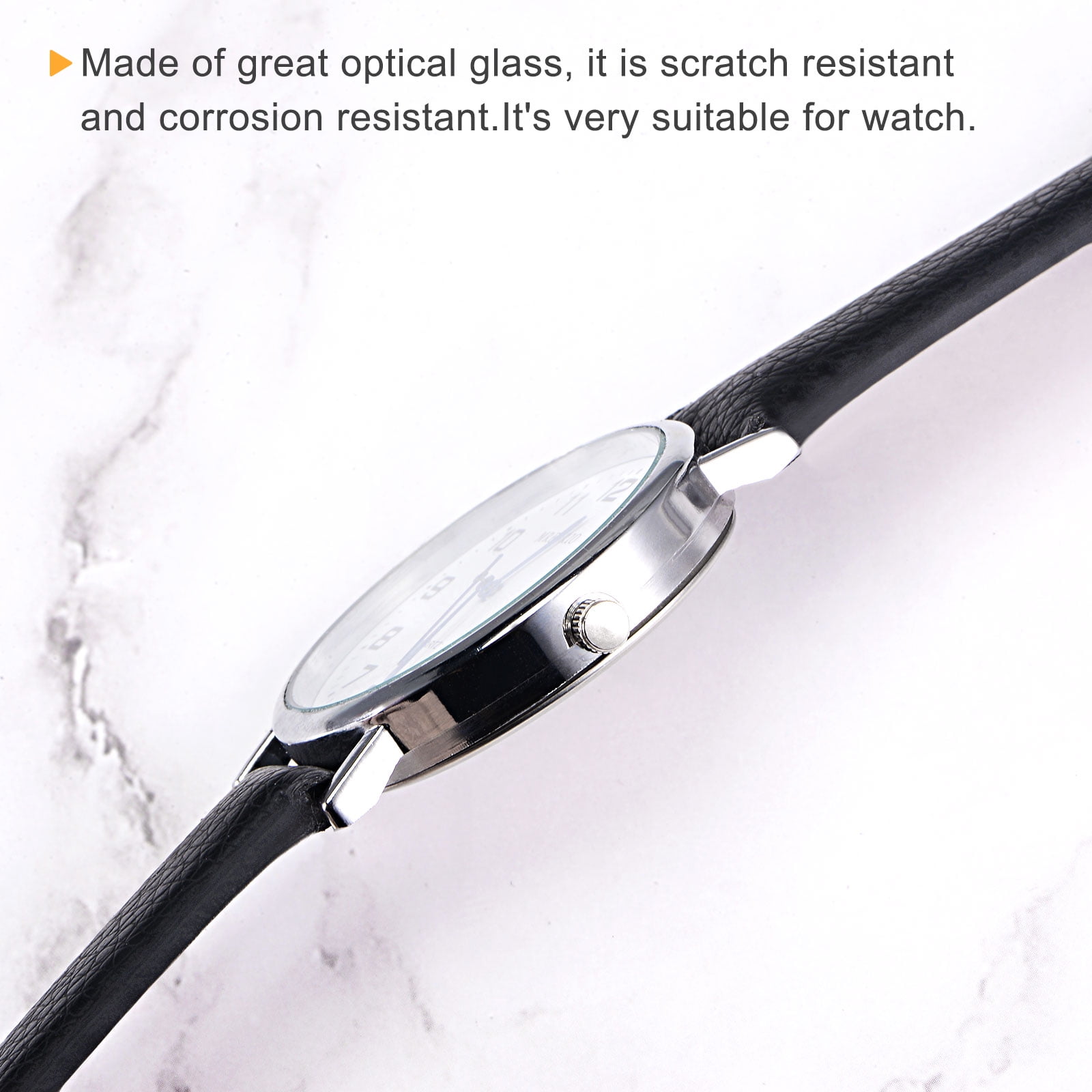 Unique Bargains 6Pcs Watch Crystal Lens Glass 37mm Dia. Replacement Parts for Repair