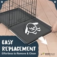 thumbnail image 4 of CAPHAUS 35" Replacement Tray for 36” Dog Crate, Durable, Multi-Purpose Plastic Bottom Pan for Pet Kennels, Easy to Clean & Install, 4 of 8