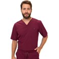 thumbnail image 6 of M&M SCRUBS Men's Jogger Scrub Set – Luxe Stretch Medical Uniform, V-Neck Scrubs Top & Jogger Pants (Burgundy, Large), 6 of 7