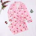 thumbnail image 5 of Wxolcjlv Christmas Print Pajama Set for Women Collared Long Sleeve Top Straight Pant Sleepwear Nightwear, 5 of 9