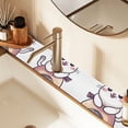thumbnail image 2 of Yayeee Faucet Mat for Kitchen Sink 30" Diatomite Long Splash Guard Pad, White Cute Cat, 2 of 7