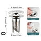 thumbnail image 3 of Tapón de desagüe del fregadero del lavabo | Tapa de fuga tipo prensa de núcleo de rebote | Colador de filtro a prueba de olores | Ajuste universal | Núcleo de cobre de acero inoxidable | Recogedor, 3 of 7