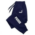 thumbnail image 4 of PUAIA-Pantalones deportivos con estampado para hombre, ropa holgada de Color liso para correr, otoño e invierno, novedad, 4 of 5