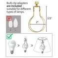 thumbnail image 5 of 8x16x12" CLIP-ON FITTER Egg Shell Shantung Bell Lampshade, 5 of 5