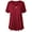 Wine Red, variant on GingDin Women's Plus Size Tops Short Sleeve Blouses Flowy Summer Tunic Tops m-4x