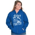 thumbnail image 4 of Popeye the Sailor Loves Not a Fighter Zip Hoodie Sweatshirt Women Brisco Brands X, 4 of 6