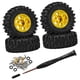 thumbnail image 5 of 4 piezas 1/30 RC Car Wheels and Tires Accessories Robusto Coche RC de alto rendimiento Oro, 5 of 9