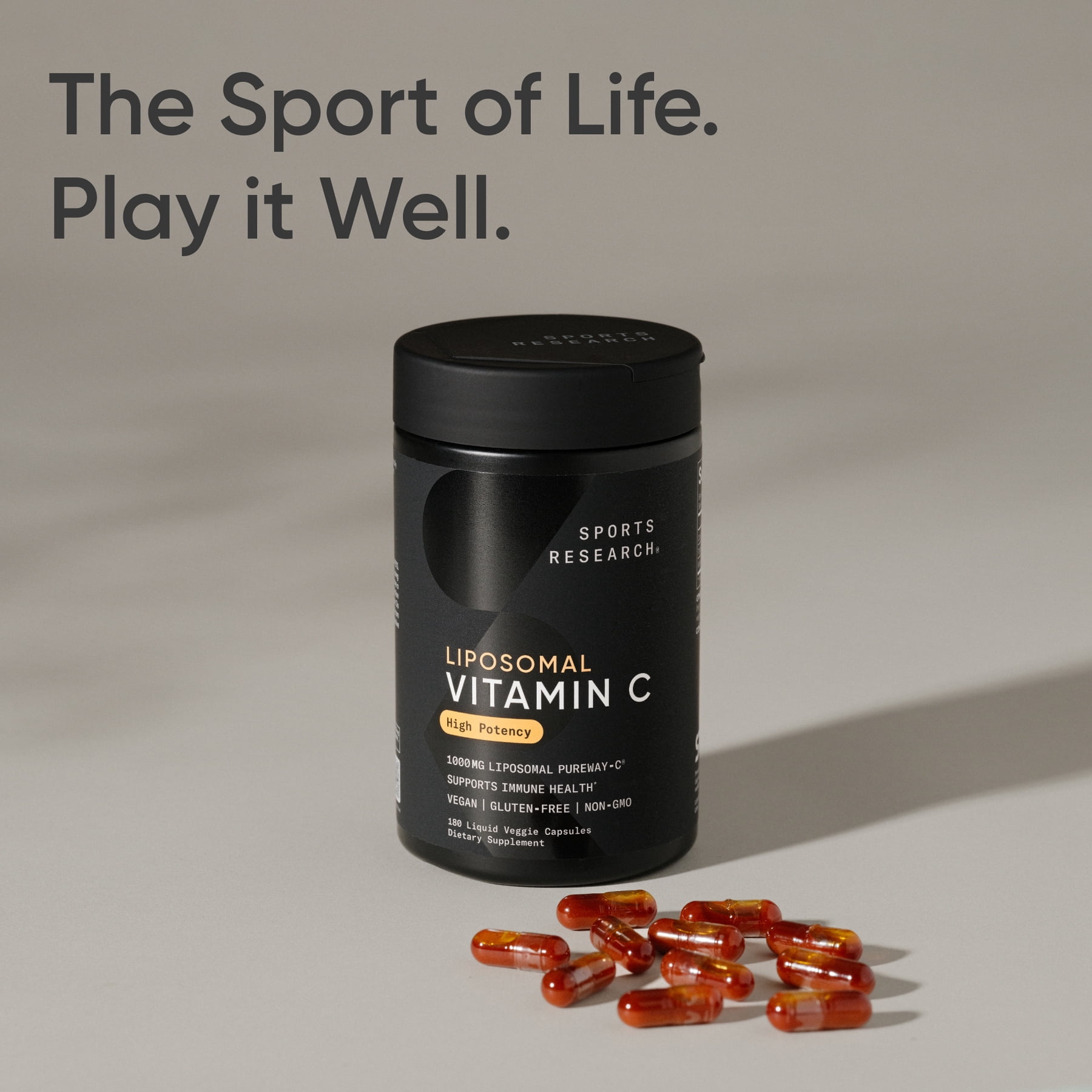 Vitamin C Liposomal 1000mg (180 liquid veggie capsules)