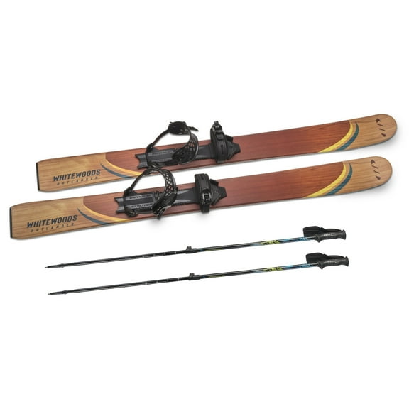 Whitewoods OUTLANDER 139cm Cross Country Ski Set - Snowshoe Grip, Nordic Glide