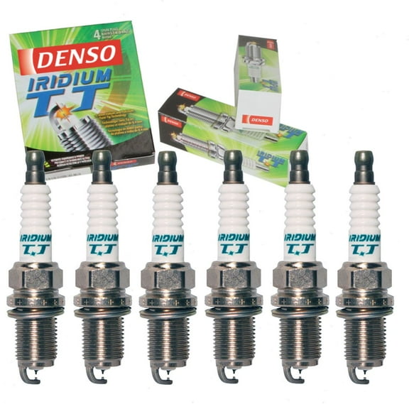 6 pc DENSO Iridium TT Spark Plugs compatible with Honda Accord 3.0L V6 2003-2007