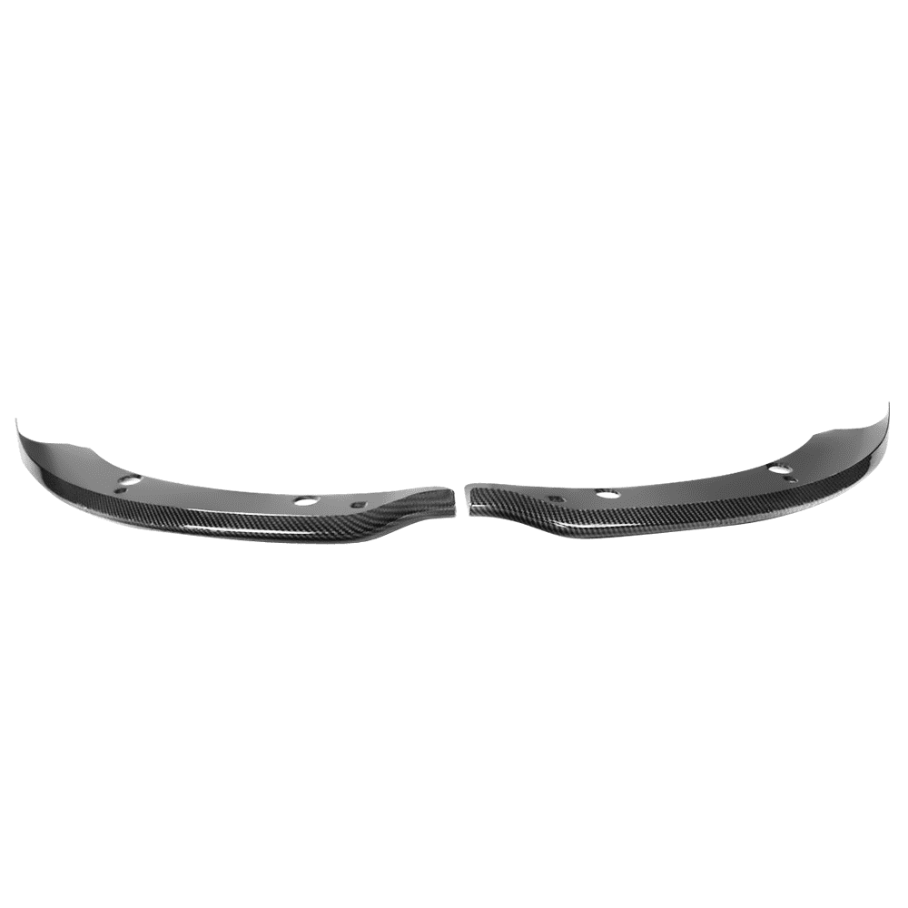 Ikon Motorsports Compatible with 15-23 Dodge Charger SRT Scat Pack CFL Front Lip Splitter Protectors Pair