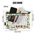 thumbnail image 3 of Coffee Shop Signs Icon 2 Pack Pencil Pouch for 3 Ring Binder Smooth Zipper Folders with Pockets Clear Window Pencil Case, 3 of 6