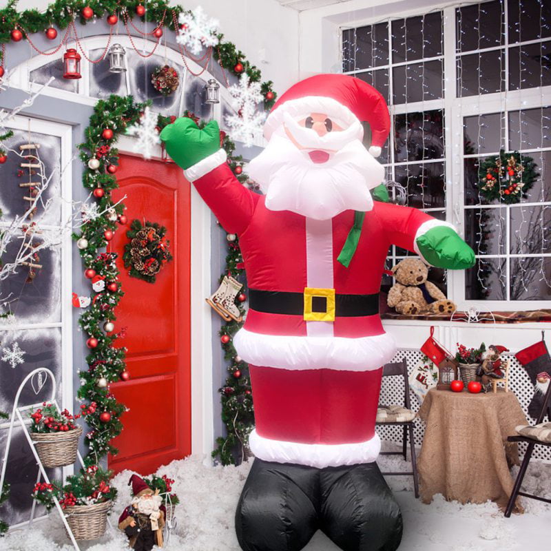 Christmas Lighted Inflatable Santa Claus Giant Yard Party Mall Decor LED Light U