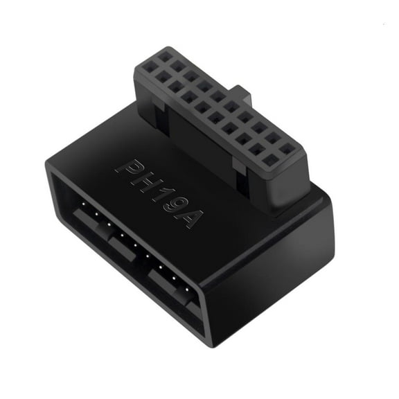 USB 3.0 90 Degree Motherboard Adapter 19 Pin/20 Pin Extension Adapter for PC