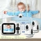 thumbnail image 4 of HelloBaby Monitor de bebé con pantalla IPS de 3,2 pulgadas - Monitor de cámara para bebé con cámara remota con zoom panorámico, inclinación y zoom, sin WiFi, visión nocturna por infrarrojos, conexión, 4 of 5