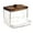 B, variant on BIZHUA Acrylic Portable Round Container for Multiple Beauty Product Storage Ideal for Keeping Cotton Makeup Puffs and Cotton Pads Organized Its Compact, 1 Storage Box