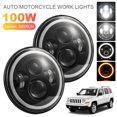 thumbnail image 1 of Ndcxsfigh Intermitente LED DRL H4 7 Pulgadas para Softail para (Crescent), 1 of 9