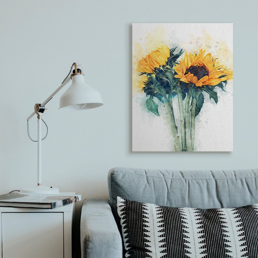 Stupell Industries Sunflower Assortment with Watercolor Accent Designed by Ziwei Li