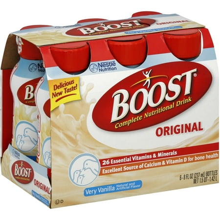 BOOST Nutritional Energy Drinks, Vanilla 8 oz, 6 ea (Pack of (Best Way To Boost Energy)