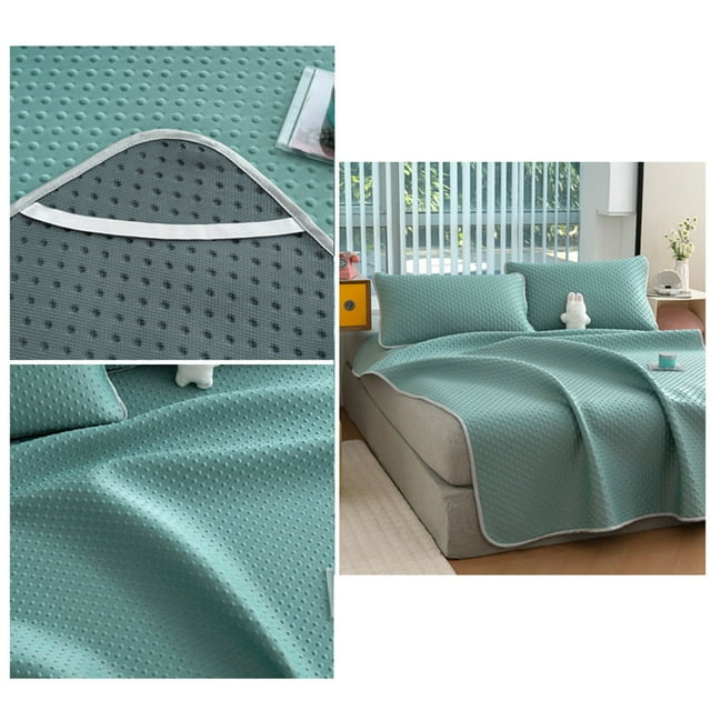 Ltdhehe Fiber Blanket Washable Air Conditioning Bed Mat Breathable Soft Comfortable Summer Sleeping Sheet For Home