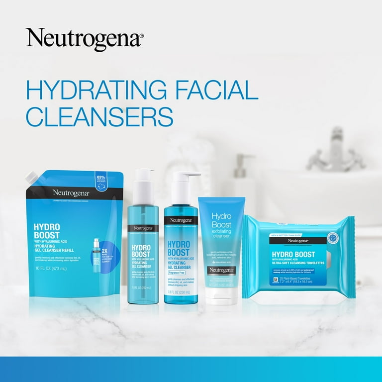 Neutrogena Hydro Boost Facial Cleanser, Hydrating Face Wash with