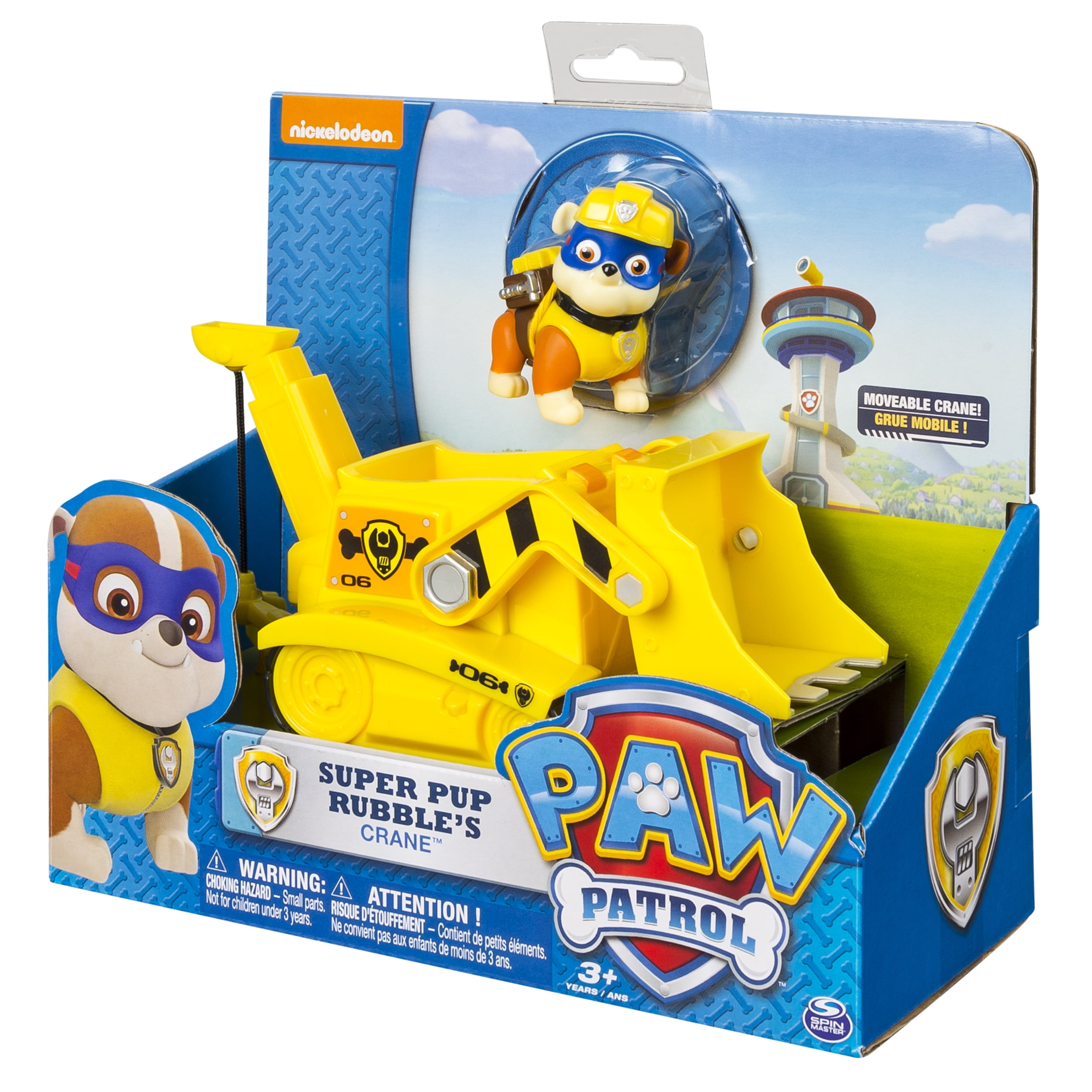 paw patrol toys rubble crane