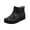 Black, variant on Women's Fashion Rain Boots Warm Water Proof Rubber Boots Low Cut Short Tube Plastic Water Shoes