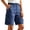 Blue, variant on jjayotai Cargo Shorts for Women High Waisted Shorts Knee Length Wide Leg Shorts Summer Casual Hiking Shorts with Pockets