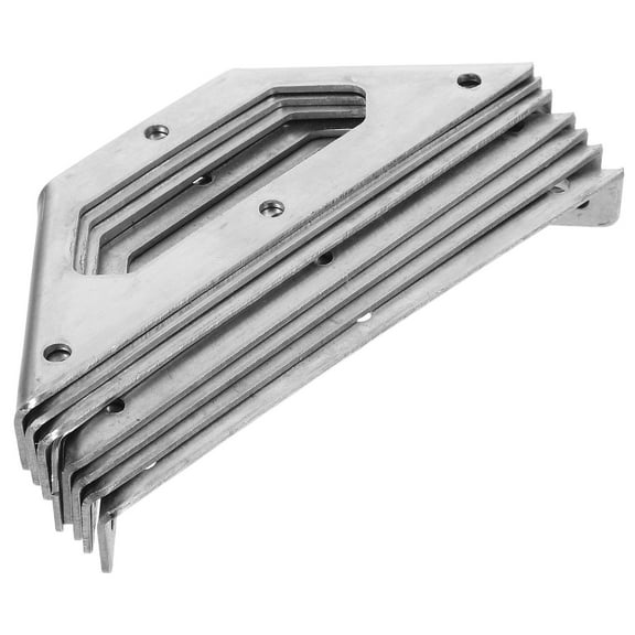 Milisten Stainless Steel Mending Plates Corner Brackets for Furniture Repair and Woodworking