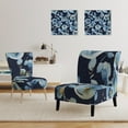 thumbnail image 5 of Designart "Indigold Flower Pattern" Upholstered Floral Accent Chair - Arm Chair, 5 of 5