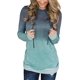 thumbnail image 3 of Sudaderas casuales con capucha de manga larga para mujer, cuello redondo, con cordón y bolsillos, 3 of 5