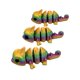 thumbnail image 5 of Colgantes de llaves con impresión 3D, juguetes de animales coloridos, decoración para niños, juguetes de animales con degradado, lindo kit de garaje para muñecas, 5 of 5