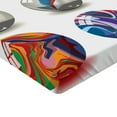 thumbnail image 2 of Ambesonne Pearls Fitted Sheet, Marbles Bubble Art, Queen Size, Multi, 2 of 3