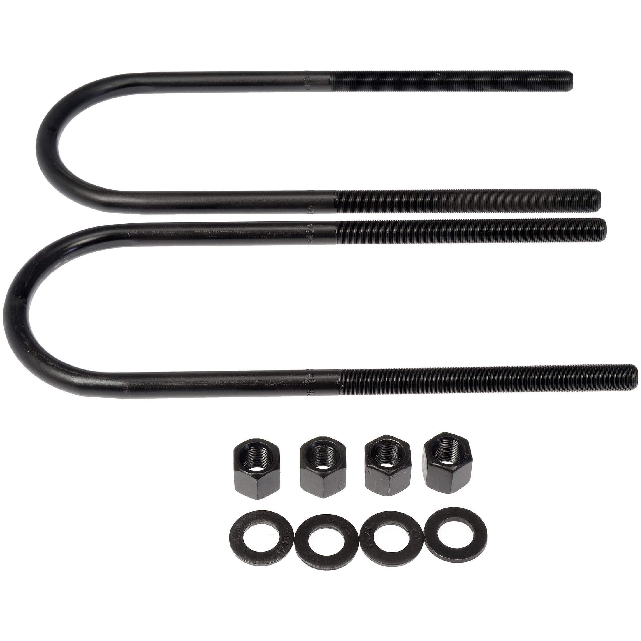Dorman 929-798 Rear Leaf Spring Axle U-Bolt Kit for Specific Ford Models, Semi-Gloss Black
