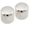 thumbnail image 4 of Musiclily Pro Coarse 18 Splines Steel Dome Push-on Control Knob 19mm for Imported Guitar Bass, Nickel (Set of 2), 4 of 5