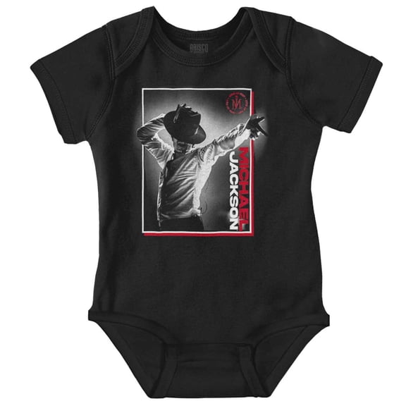 Michael Jackson Smooth Criminal Hat Romper Boys or Girls Infant Baby Brisco Brands NB