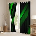thumbnail image 3 of Feelyou Green Striped Geometric Black Out Curtains, Futuristic Abstract Curtains Pack of 2 (42x63 Each), Teen Child Kid Adult Bedroom Curtains, Blackout Curtains Room Decor, 3 of 6