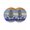 Dark Blue, variant on Nautical Anchor Round 15 Inch Placemats Set of 8, Retro Blue Brown Wooden Boards Farmhouse HeatResistant Non Slip Place Mats for Dining Table, Wipeable Braided Kitchen Table Mats for Housewarming