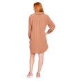 thumbnail image 3 of Vestido Camisero Mujer Manga Larga Camello Casual cafe G INCÃGNITA 550448, 3 of 5