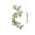 thumbnail image 3 of Spring Rattan Artificial Green Vine Garland For Home Outdoor Wedding, 170 cm Length, Plastic Simulated Flower Decorative Rattan, Low Maintenance UV Resistant, Year Round Decor For Tables, 3 of 9