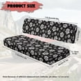 thumbnail image 7 of FKELYI Black Dog Cat Paw Print Mule Bench Seat Cover 2 Pcs Set Dustproof UTV Seat Cover Compatible with Kawasaki Mule 600/610 Anti-Scratch Seats Protector Decor, 7 of 7