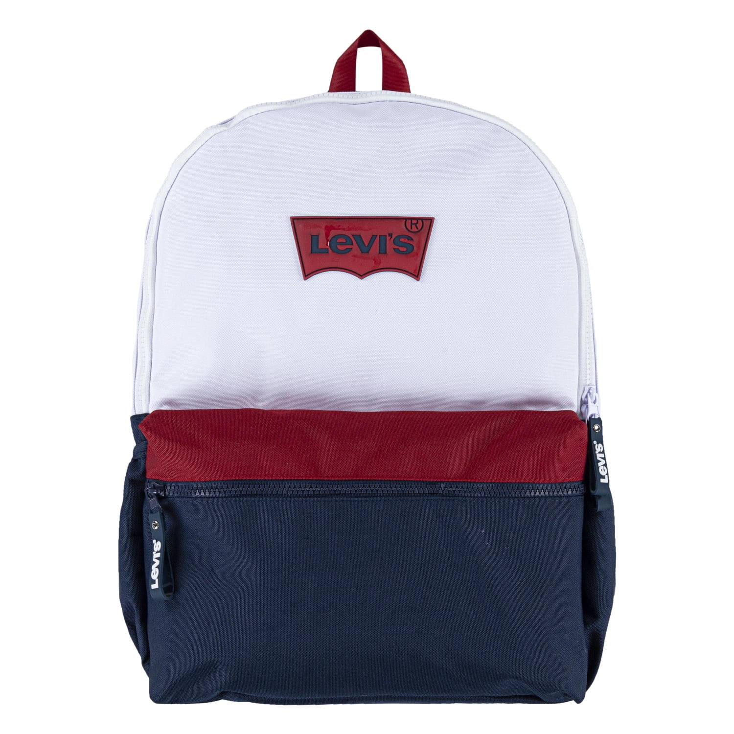 Levi's Unisex Adult Classic Logo Backpack, Dress Blues, White, and Red -  