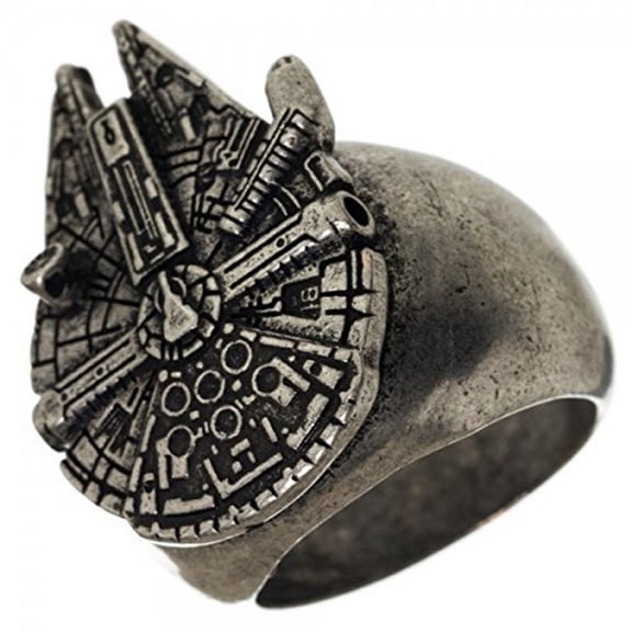 Bioworld Star Wars Millennium Falcon Men's Ring: Large 11 Male